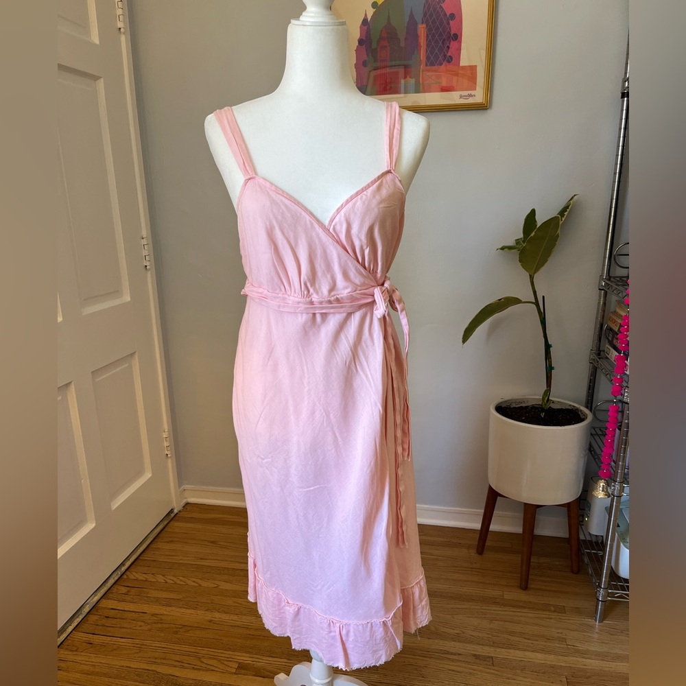 JCrew Pink linen style dress size 10